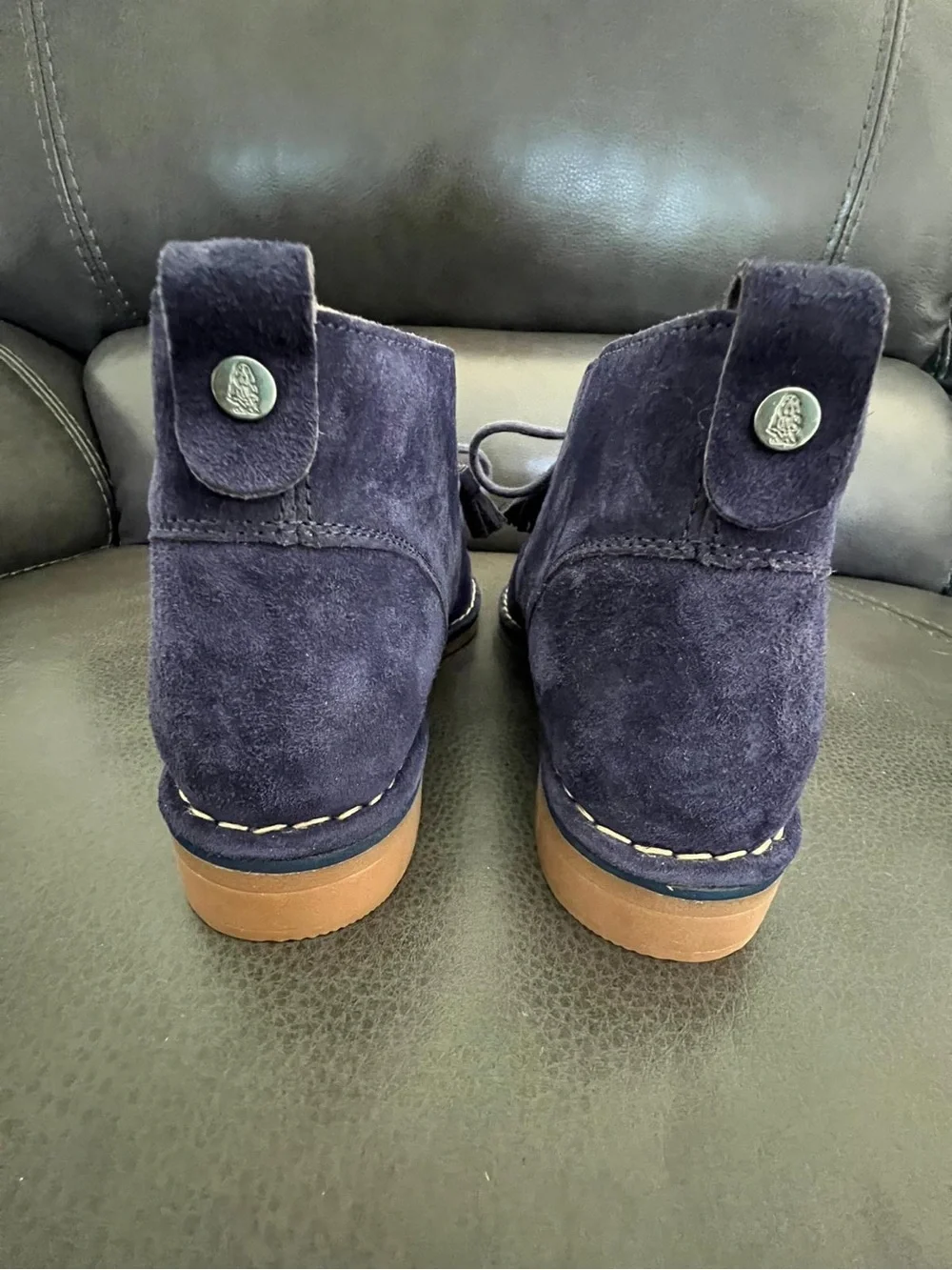Hush puppies Navy and Brown Casual Slip-On Loafers